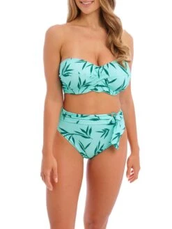 FANTASIE Luna Bay Twist Bandeau Bikini Top - Glacier -FREYA Shop braforme swim fantasie luna 20bay 502409 glr full 20body