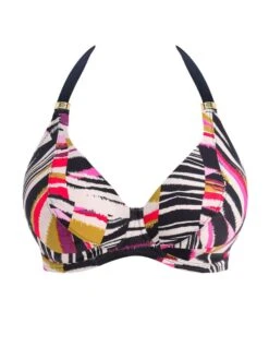 FANTASIE Sanoa Island Halter Bikini Top - Black -FREYA Shop braforme swim fantasie sanoa 20island 503004 blk plain