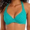 FREYA Jewel Cove Halter Bikini Top - Marine -FREYA Shop braforme swim freya jewel 20cove 7232 mar front