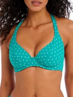 FREYA Jewel Cove Halter Bikini Top - Marine