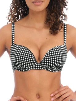 FREYA Check In Bikini Top - Monochrome