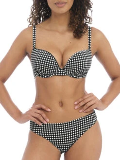 FREYA Check In Bikini Top - Monochrome 11 FREYA Check In Bikini Top - Monochrome -FREYA Shop braforme swimwear as201908 mom freya swim check in monochrome underwired moulded bikini top full