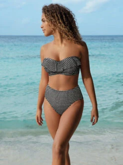 FREYA Check In Bandeau Bikini Top - Monochrome -FREYA Shop braforme swimwear as201910 mom freya swim check in monochrome underwired bandeau bikini top ls