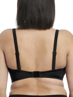 ELOMI Essentials Multiway Bandeau Bikini Top - Black -FREYA Shop braforme swimwear elomi es7532 blk swim essentials black underwired bandeau bikini top b1