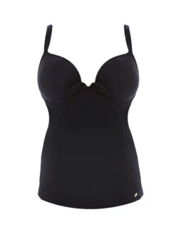FREYA Deco Swim Moulded Tankini Top - Black -FREYA Shop braforme swimwear freya as3869 blk freya swim deco swim black moulded tankini p