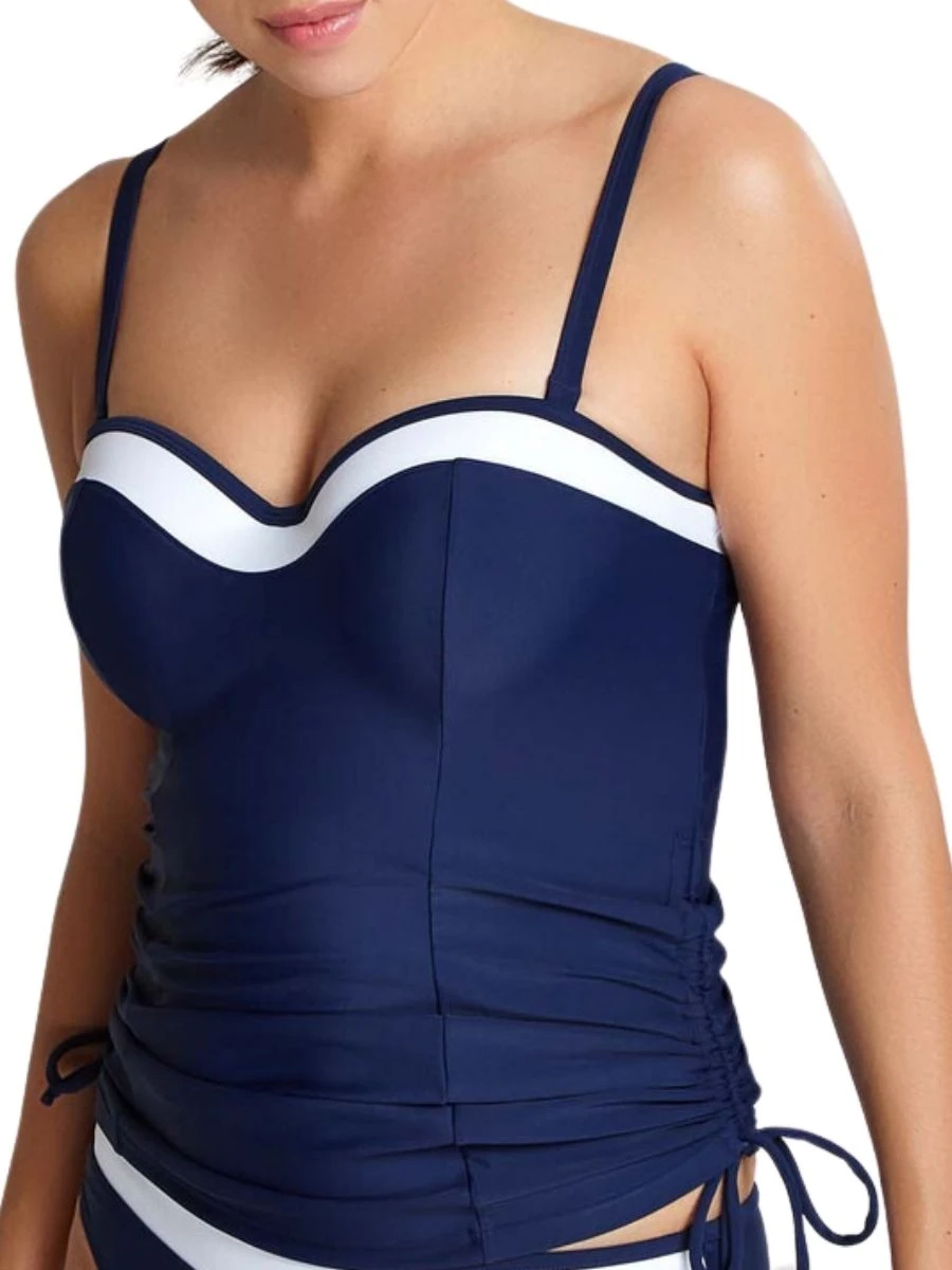 Panache Anya Cruise Multiway Tankini - Navy/White 4 Panache Anya Cruise Multiway Tankini - Navy/White - Image 2