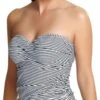 Panache Anya Stripe Bandeau Tankini - Black/White