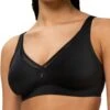 Triumph True Shape Sensation Minimizer Bra - Black -FREYA Shop braforme triumph 10207952 0004 f