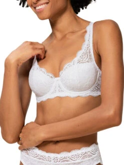 Triumph Amourette WHP Half Cup Bra - White -FREYA Shop braforme triumph amourette 10209584 0003 2f