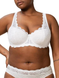 Triumph Amourette WHP Half Cup Bra - White -FREYA Shop braforme triumph amourette 10209584 0003 3f