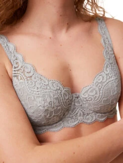 Triumph Amourette W High Apex Bra - Silent Grey -FREYA Shop braforme triumph amourette 10209584 7816 2f