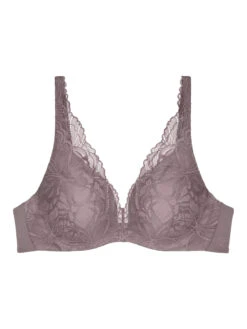 Triumph Body Make-Up Illusion Lace High Apex Bra - Pigeon Grey -FREYA Shop braforme triumph body make up illusion lace 10219710 c