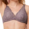 Triumph Body Make-Up Illusion Lace High Apex Bra - Pigeon Grey -FREYA Shop braforme triumph body make up illusion lace 10219710 f