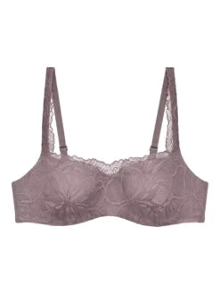 Triumph Body Make-Up Illusion Lace Padded Balcony Bra - Pigeon Grey -FREYA Shop braforme triumph body make up illusion lace 10219845 c