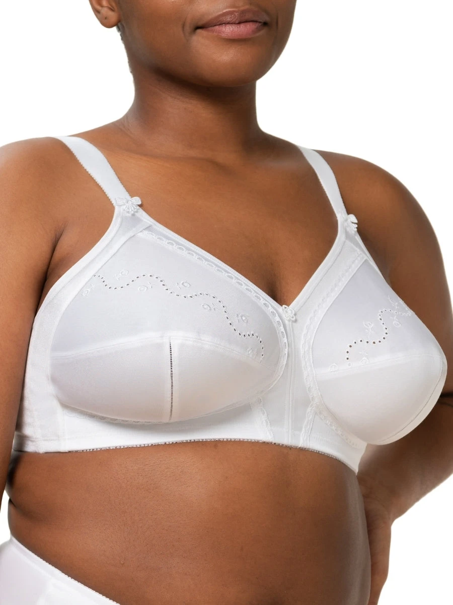 Triumph Doreen + Cotton Full Cup Bra - White 3 Triumph Doreen + Cotton Full Cup Bra - White