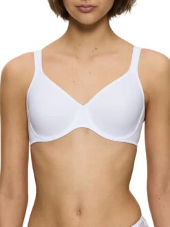 Triumph Modern Soft+Cotton Moulded Bra - White