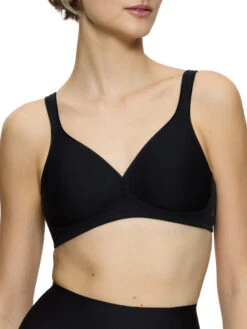Triumph Modern Soft+Cotton Non-Wired Bra - Black