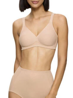 Triumph Modern Soft+Cotton Non-Wired Bra - Neutral Beige -FREYA Shop braforme triumph modern soft cotton 10186008 00EP 2f