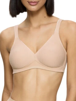 Triumph Modern Soft+Cotton Non-Wired Bra - Neutral Beige
