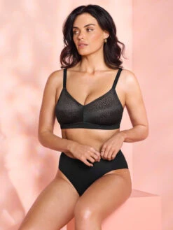 Wacoal Back Appeal Wire Free Bra - Black -FREYA Shop braforme wacoal back appeal WA852303 BLK l