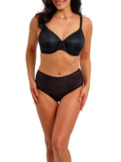 Wacoal Back Appeal Minimiser Bra - Black -FREYA Shop braforme wacoal back appeal WA857303 BLK 2f