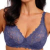 Wacoal Eglantine Non Wired Bra - Dark Azure -FREYA Shop braforme wacoal eglantine WEBFA162 DAU f