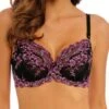 Wacoal Embrace Lace Underwire Bra - Black/ Berry Multi