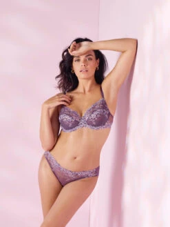 Wacoal Embrace Lace Underwire Bra - Grape Compote Multi -FREYA Shop braforme wacoal embrace lace WA065191 546 l