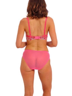 Wacoal Embrace Lace Underwire Bra - Hot Pink/Multi -FREYA Shop braforme wacoal embrace lace WA065191 675 2b