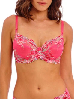 Wacoal Embrace Lace Underwire Bra - Hot Pink/Multi