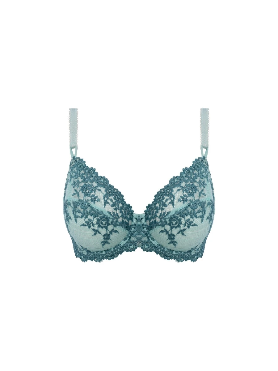 Wacoal Embrace Lace Underwire Bra - Eggshell Blue/Brittany Blue 8 Wacoal Embrace Lace Underwire Bra - Eggshell Blue/Brittany Blue - Image 6