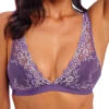 Wacoal Embrace Lace Soft Cup Bra - Grape Compote Multi -FREYA Shop braforme wacoal embrace lace WA852191 546 f