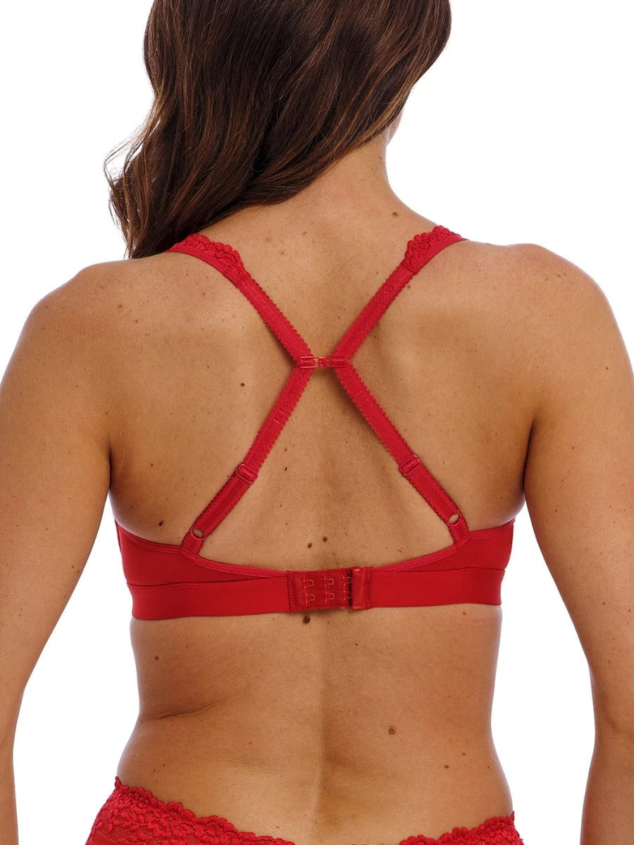 Wacoal Embrace Lace Soft Cup Bra - Equestrian Red 5 Wacoal Embrace Lace Soft Cup Bra - Equestrian Red - Image 3