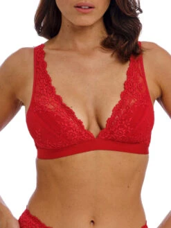 Wacoal Embrace Lace Soft Cup Bra - Equestrian Red