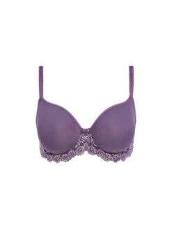 Wacoal Embrace Lace Contour Bra - Grape Compote Multi -FREYA Shop braforme wacoal embrace lace WA853191 546 c