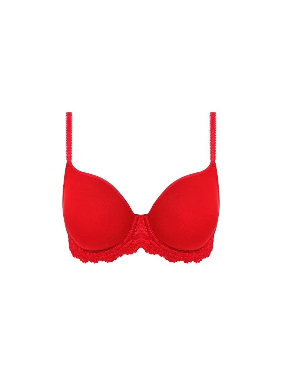 Wacoal Embrace Lace Contour Bra - Equestrian Red 7 Wacoal Embrace Lace Contour Bra - Equestrian Red - Image 5