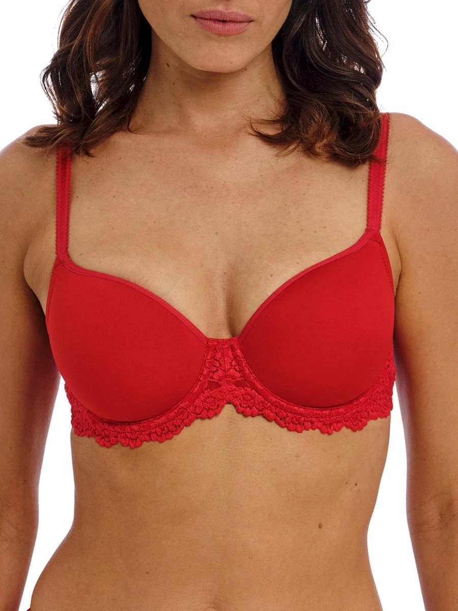 Wacoal Embrace Lace Contour Bra - Equestrian Red 3 Wacoal Embrace Lace Contour Bra - Equestrian Red