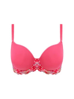 Wacoal Embrace Lace Contour Bra - Hot Pink/Multi 11 Wacoal Embrace Lace Contour Bra - Hot Pink/Multi -FREYA Shop braforme wacoal embrace lace WA853191 675 c