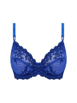 Wacoal Embrace Lace Underwire Bra - Beaucoup Blue/Bellwether Blue -FREYA Shop braforme wacoal embrace lace beaucoup blue WA065191 475 c