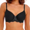 Wacoal Florilege Moulded Spacer Bra - Black -FREYA Shop braforme wacoal florilege WE600710 BLK f