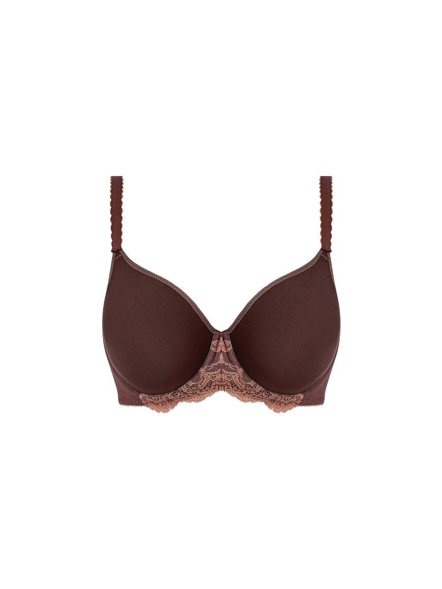 Wacoal Florilege Moulded Spacer Bra - Chocolate/Burlwood 7 Wacoal Florilege Moulded Spacer Bra - Chocolate/Burlwood - Image 5