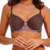 Wacoal Florilege Moulded Spacer Bra - Chocolate/Burlwood -FREYA Shop braforme wacoal florilege WE600710 CBW f