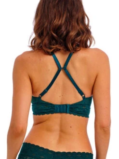 Wacoal Halo Lace Soft Cup Bra - Dark Sea 11 Wacoal Halo Lace Soft Cup Bra - Dark Sea -FREYA Shop braforme wacoal halo lace WA811205 305 2b