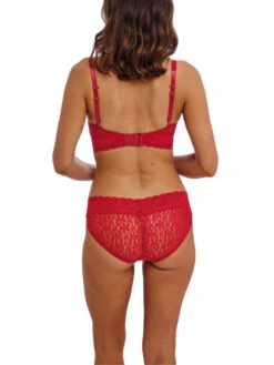 Wacoal Halo Lace Soft Cup Bra - Equestrian Red -FREYA Shop braforme wacoal halo lace WA811205 623 3b