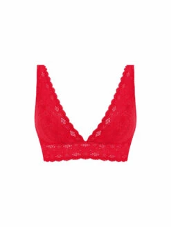 Wacoal Halo Lace Soft Cup Bra - Equestrian Red -FREYA Shop braforme wacoal halo lace WA811205 623 c