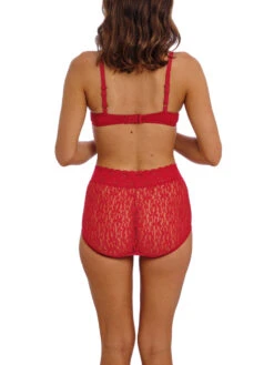 Wacoal Halo Lace Moulded Bra - Equestrian Red -FREYA Shop braforme wacoal halo lace WA851205 623 3b