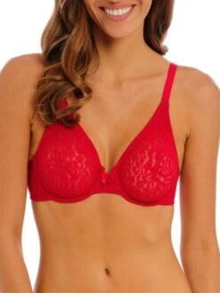 Wacoal Halo Lace Moulded Bra - Barbados Cherry