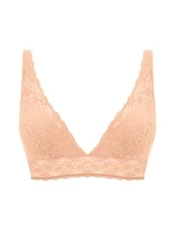 Wacoal Halo Lace Soft Cup Bra - Almost Apricot -FREYA Shop braforme wacoal halolace 20wa811205 839 c