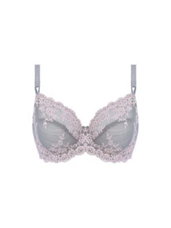 Wacoal Embrace Lace Underwire Bra - Smoke/Crystal Pink -FREYA Shop braforme wacoal lingerie embrace lace wa065191 bra 086 p