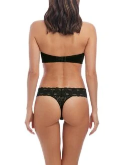 Wacoal Halo Lace Strapless Bra - Black -FREYA Shop braforme wacoal lingerie strapless wa854205 blk b3